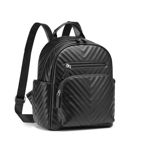 Miss Lulu Damen mode Rucksack PU Leder Rucksack Tasche Mädchen Casual Tagesrucksäcke Mini Umhängetasche Anti-Diebstahl Wasserdichte Rucksäcke für Damen & Mädchen (Schwarz) Miss Lulu Damen mode Rucksack PU Leder Rucksack Tasche Mädchen Casual Tagesrucksäcke Mini Umhängetasche Anti-Diebstahl Wasserdichte Rucksäcke für Damen & Mädchen (Schwarz) von Miss Lulu