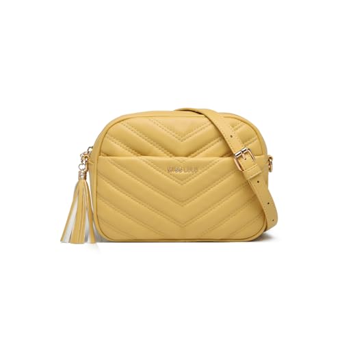 Miss Lulu Umhängetasche Damen, Crossbody Bag Damen, Tasche damen, Handtasche damen umhängetasche, Quaste Dekoration Handtasche Damen Klein,Goldene Hardware Miss Lulu Umhängetasche Damen, Crossbody Bag Damen, Tasche damen, Handtasche damen umhängetasche, Quaste Dekoration Handtasche Damen Klein,Goldene Hardware von Miss Lulu