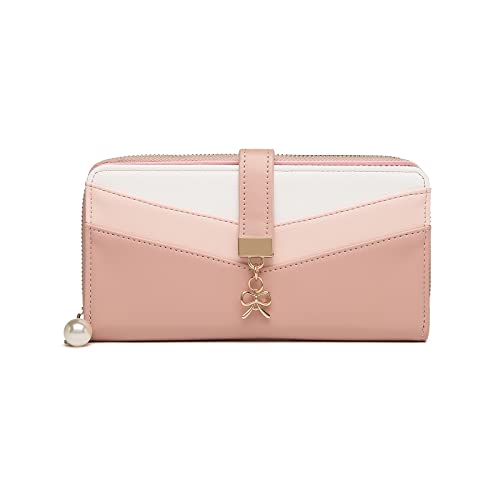 Miss Lulu Geldbörse Damen Mehrfarbig Portemonnaie Damen Geldbeutel Damen V-Form Colorblock PU Leder Design Portmonee Damen Miss Lulu Geldbörse Damen Mehrfarbig Portemonnaie Damen Geldbeutel Damen V-Form Colorblock PU Leder Design Portmonee Damen von Miss Lulu
