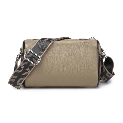 Miss Lulu Leder Umhängetaschen Damen, Damen Schultertaschen, Crossbody Taschen, Damen Umhängetaschen mit einem verstellbaren breiten Riemen Miss Lulu Leder Umhängetaschen Damen, Damen Schultertaschen, Crossbody Taschen, Damen Umhängetaschen mit einem verstellbaren breiten Riemen von Miss Lulu