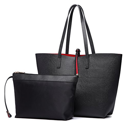 Miss Lulu Schultertaschen für Damen Shopper Damen Groß Tasche Damen Henkeltasche Damen Modische Einkaufstasche PU-Leder Praktisches 2-teiliges Handtaschen-Set Miss Lulu Schultertaschen für Damen Shopper Damen Groß Tasche Damen Henkeltasche Damen Modische Einkaufstasche PU-Leder Praktisches 2-teiliges Handtaschen-Set von Miss Lulu