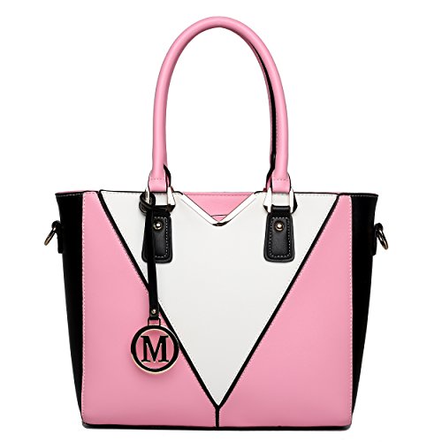 Miss Lulu Handtasche Damen, Taschen Damen, Schultertaschen Damen Shopper Damen Handtaschen Damen V-förmiges Design Handtasche Damen Synthetic Ledertasche Mit abnehmbarem Schultergurt Miss Lulu Handtasche Damen, Taschen Damen, Schultertaschen Damen Shopper Damen Handtaschen Damen V-förmiges Design Handtasche Damen Synthetic Ledertasche Mit abnehmbarem Schultergurt von Miss Lulu