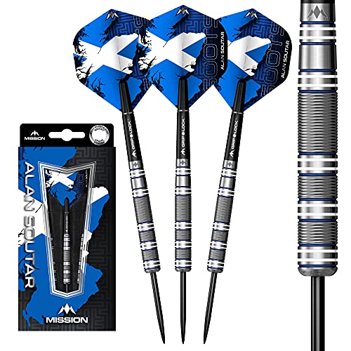 Mission Alan Soutar Blue & White 90% - Steeldarts 24 Gramm von Mission Darts