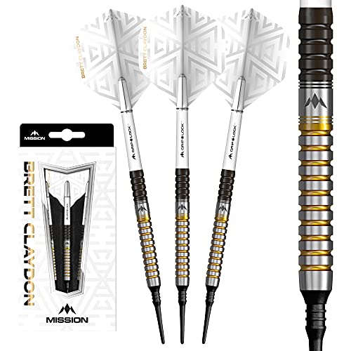 Mission Brett Claydon Black and Gold 90% - Softdarts 21 Gramm Mission Brett Claydon Black and Gold 90% - Softdarts 21 Gramm von Mission Darts