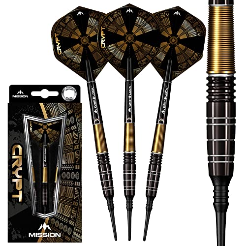 Mission Crypt Black & Gold PVD M1 90% Softdarts 20 Gramm von Mission Darts