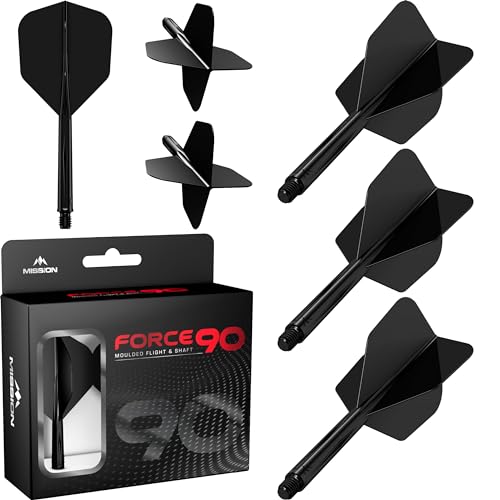 Mission Force 90 Black NO6 - Dart Flights Short Mission Force 90 Black NO6 - Dart Flights Short von Mission Darts