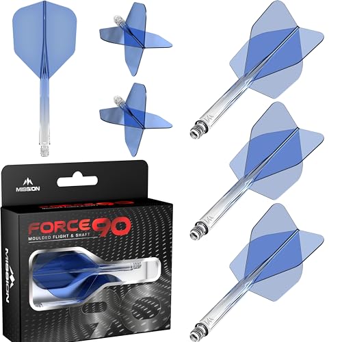 Mission Force 90 Gradient Transparent Blue NO6 - Dart Flights Medium Mission Force 90 Gradient Transparent Blue NO6 - Dart Flights Medium von Mission Darts