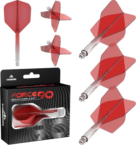 Mission Force 90 Gradient Transparent Red NO6 - Dart Flights Inbetween Mission Force 90 Gradient Transparent Red NO6 - Dart Flights Inbetween von Mission Darts