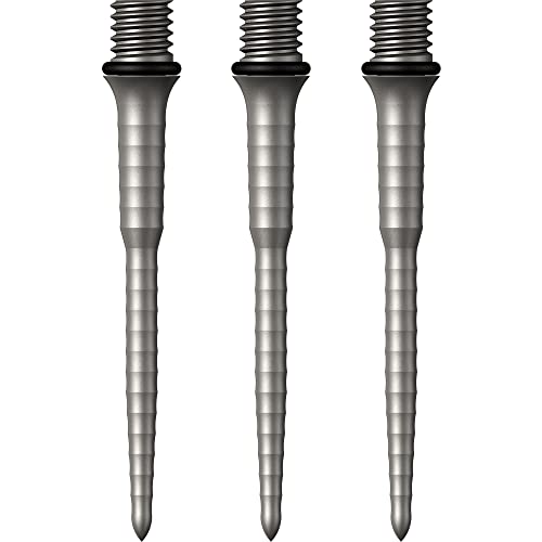 Mission Darts Points Titan Ripple | Titanium Conversion Point | 34mm | Silver (X2658) von Mission Darts