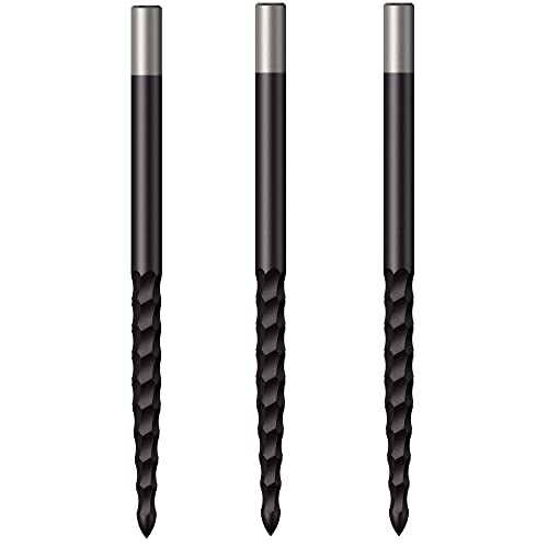 Mission Darts Replacementss Lunar F/S | Steel Tip Dart Replacements Points | 40mm Black (X2681) von Mission Darts