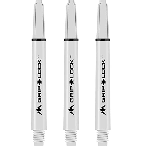 Mission Darts S1064 GripLock Durable Nylon Shafts | Medium Dart Stems | White Mission Darts S1064 GripLock Durable Nylon Shafts | Medium Dart Stems | White von Mission Darts