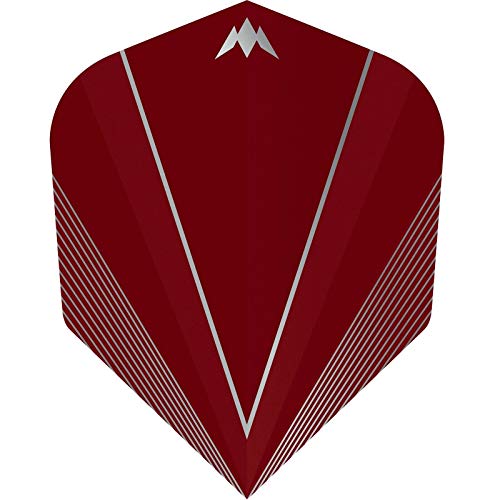 Mission Darts Shades Dart-Flights | Standard Nr. 2 | robustes 100 Mikron V-Design, 1 Set mit 3 Flights, rot (F3021) von Mission Darts