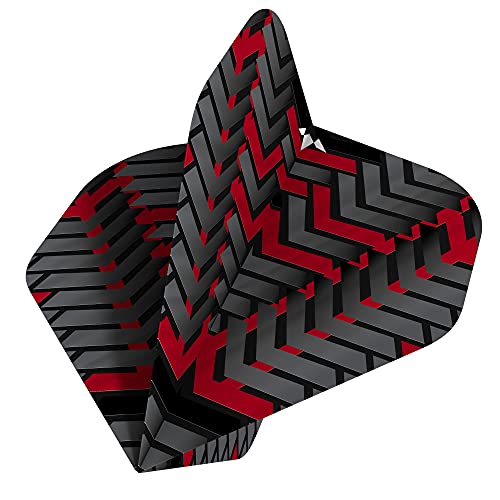 Mission Darts Unisex – Erwachsene Vex Dartflight-Set, rot, Standardform A Mission Darts Unisex – Erwachsene Vex Dartflight-Set, rot, Standardform A von Mission Darts