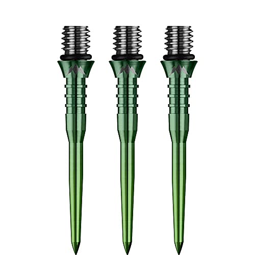 Mission Darts X2624 Titan Pro | 30 mm gerillte Titan-Dartspitze, Umwandlungspunkt, Farbverlauf, Grün Mission Darts X2624 Titan Pro | 30 mm gerillte Titan-Dartspitze, Umwandlungspunkt, Farbverlauf, Grün von Mission Darts