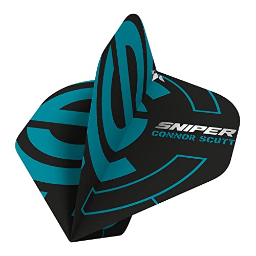Mission Connor Scutt Black & Aqua NO2 - Dart Flights Mission Connor Scutt Black & Aqua NO2 - Dart Flights von Mission Darts