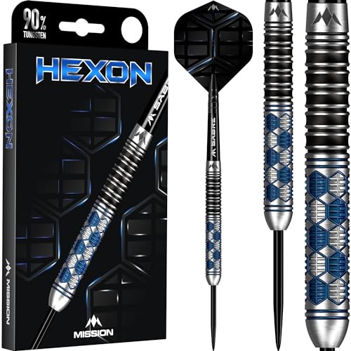 Mission Hexon Blue 90% - Steeldarts 25 Gramm Mission Hexon Blue 90% - Steeldarts 25 Gramm von Mission Darts