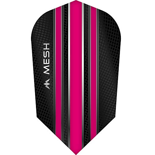 Mission Mesh Dart Flights, 100 Mikron, schmal, Pink, 5 Sets (15)) von Mission Darts