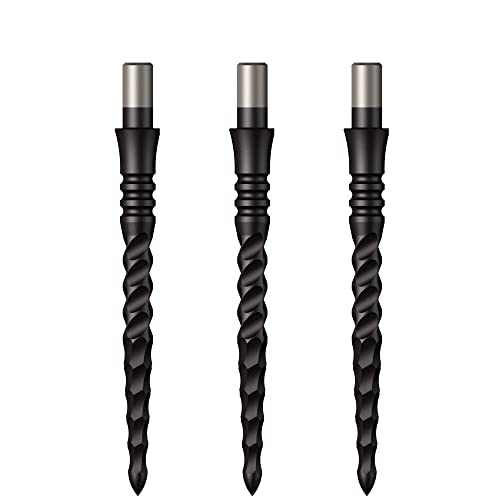 Mission Darts Sniper Points | Lunar CS | Steel Tip Replacement Points | 28mm | Black (X2668) von Mission Darts