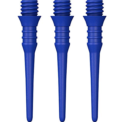 Mission Darts Titan Pro Dartspitzen mit weicher Spitze, 2ba Kunststoff-Sofspitze, 5 Packungen mit 50 Punkten, Blau (5 x 9158) von Mission Darts