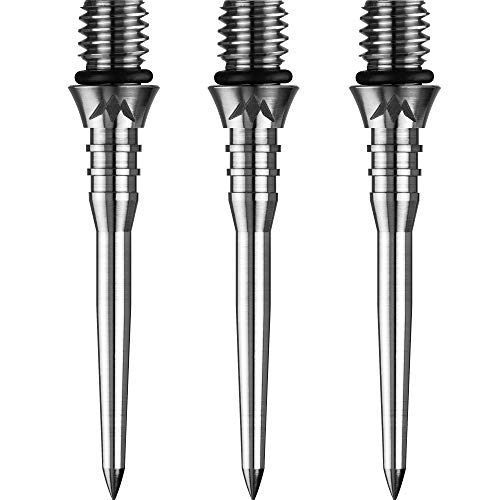 Mission Titan Pro Grooved Conversion Tips - Silver 26mm Mission Titan Pro Grooved Conversion Tips - Silver 26mm von Mission Darts