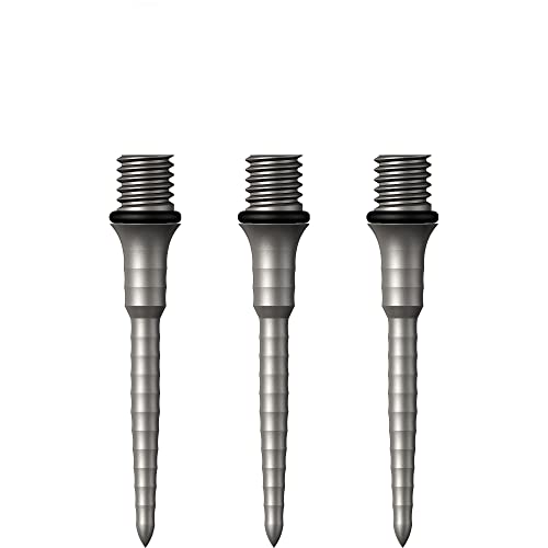 Mission Darts Points Titan Ripple | Titanium Conversion Point | 26mm | Silver (X2656) von Mission Darts