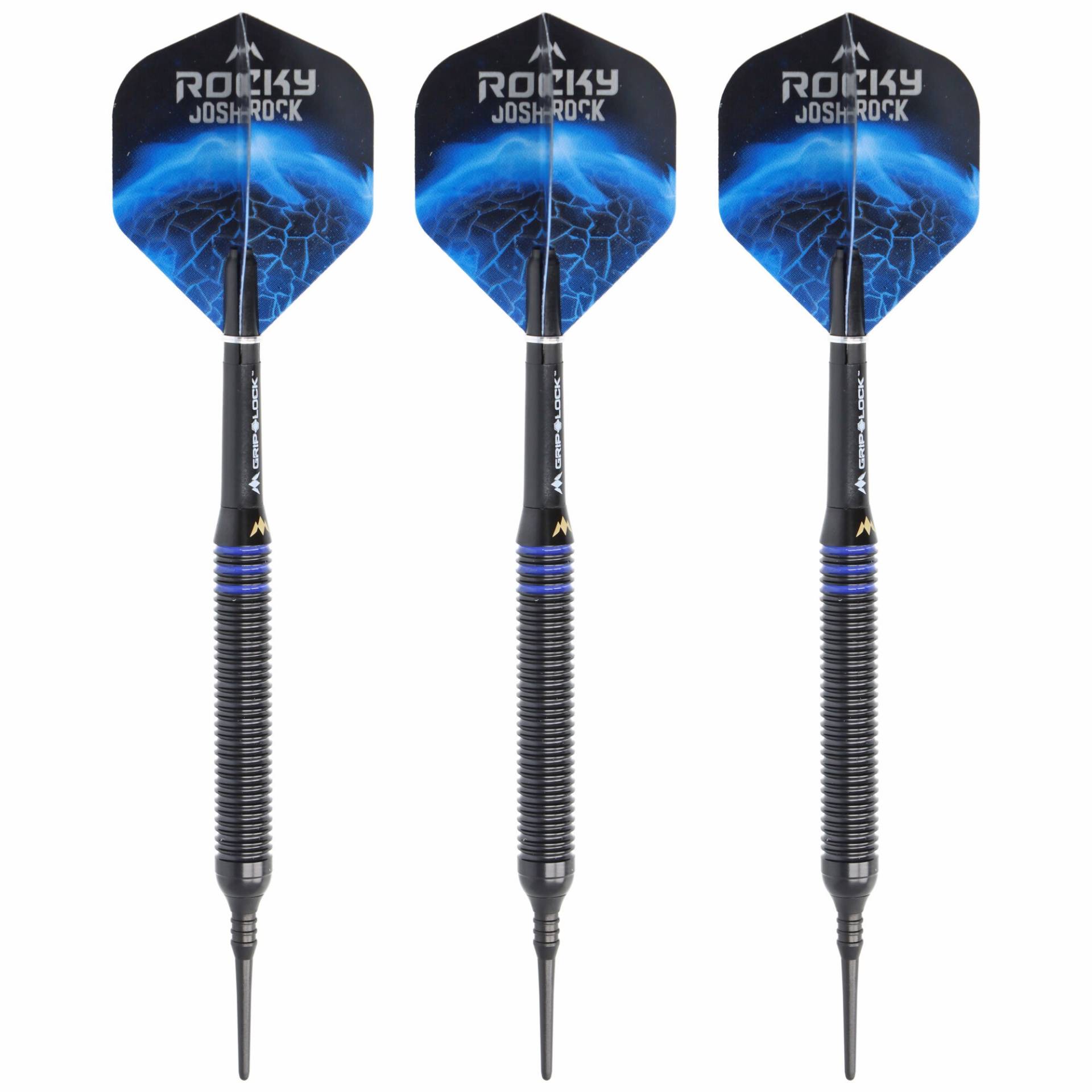 Josh Rock Softdart Brass, schwarz blau, 18gr Josh Rock Softdart Brass, schwarz blau, 18gr von Mission