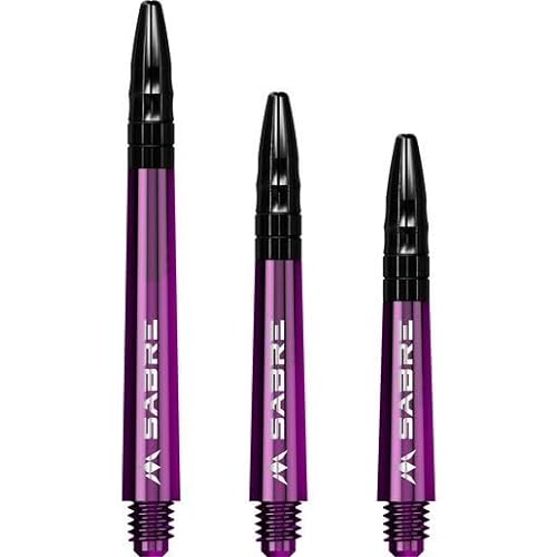 Mission Sabre Dart Shafts in verschiedenen Designs stems Dartshafts Shaft Purple Tweenie Plus = 44mm von Mission