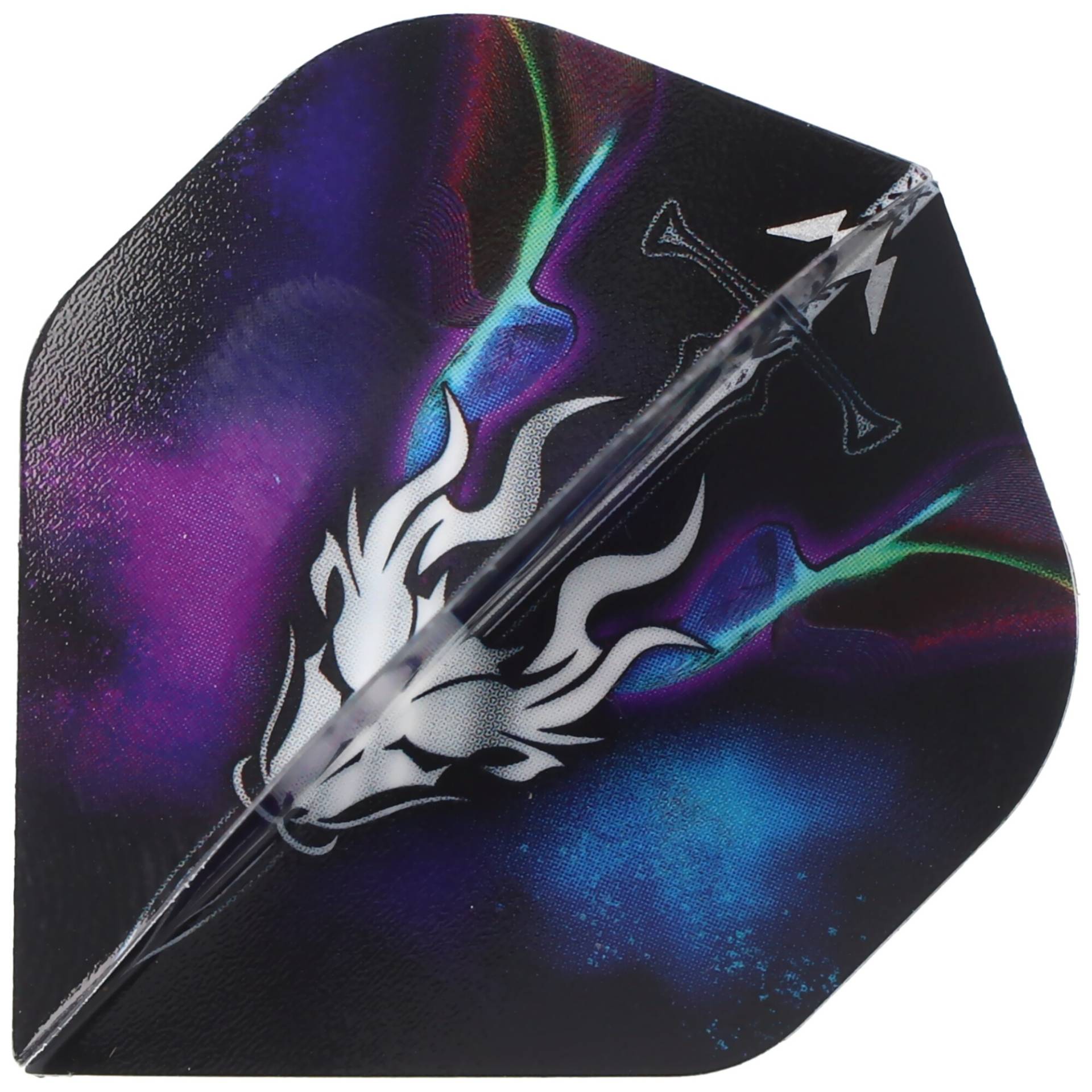 Occult Dart Flights blau violett, No2, 3 Flights von Mission