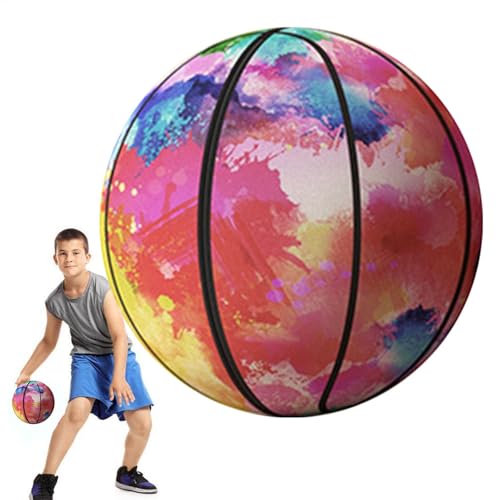 Missmisq Indoor-Training Basketball,Silent Basketball | Leiser Indoor-Trainingsbasketball mit Reißverschlüssen | Leiser, dribbelnder, hüpfender Basketball für Teppiche, Hartholz, Böden und andere von Missmisq