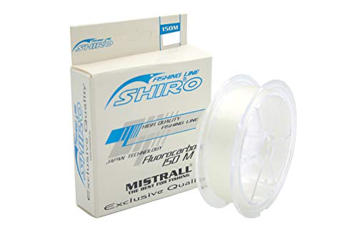Mistrall 150m Angelschnur Shiro Fluorocarbon Coated 0,12-0,35mm stark! (0,20mm / 6,20kg) von Mistrall