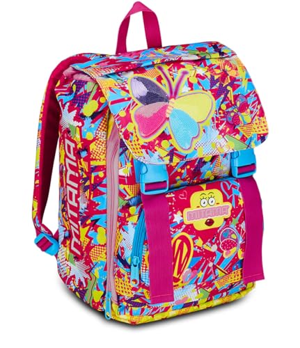 Mitama Erweiterbarer Rucksack Butterfly mit Fronttasche, Rosa, Grundschule und Freizeit, Mädchen, Rosa, Taglia unica, Rucksack Backpacks Mitama Erweiterbarer Rucksack Butterfly mit Fronttasche, Rosa, Grundschule und Freizeit, Mädchen, Rosa, Taglia unica, Rucksack Backpacks von Mitama