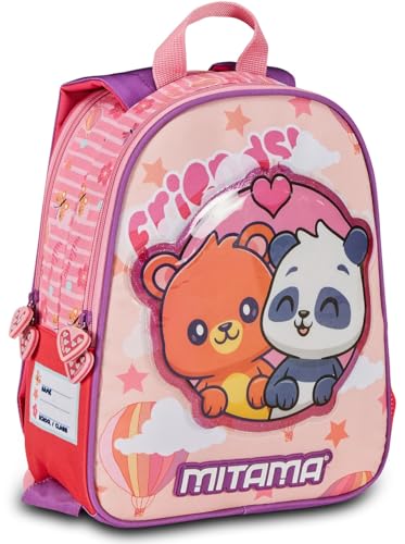 Mitama Spinny Asilo Rucksack Doppelseitig mit Doppelgrafik mit Flaschenhalter Seitentasche Rosa Mädchen Schule Freizeit Rosa Taglia Unica Kindergarten Rucksack, Rosa, one size, Kindergartenrucksack Mitama Spinny Asilo Rucksack Doppelseitig mit Doppelgrafik mit Flaschenhalter Seitentasche Rosa Mädchen Schule Freizeit Rosa Taglia Unica Kindergarten Rucksack, Rosa, one size, Kindergartenrucksack von Mitama