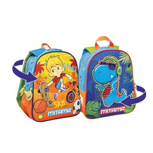 Mitama Unisex Rucksack - Kinder und Jugendliche, blau, Einheitsgröße, Modern Mitama Unisex Rucksack - Kinder und Jugendliche, blau, Einheitsgröße, Modern von Mitama