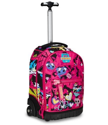 Mitama Trolley Run Too Cute, Doppelfach, Rosa, Grundschule und Freizeit, Mädchen, Rosa, Taglia Unica, schultrolley Mitama Trolley Run Too Cute, Doppelfach, Rosa, Grundschule und Freizeit, Mädchen, Rosa, Taglia Unica, schultrolley von Mitama