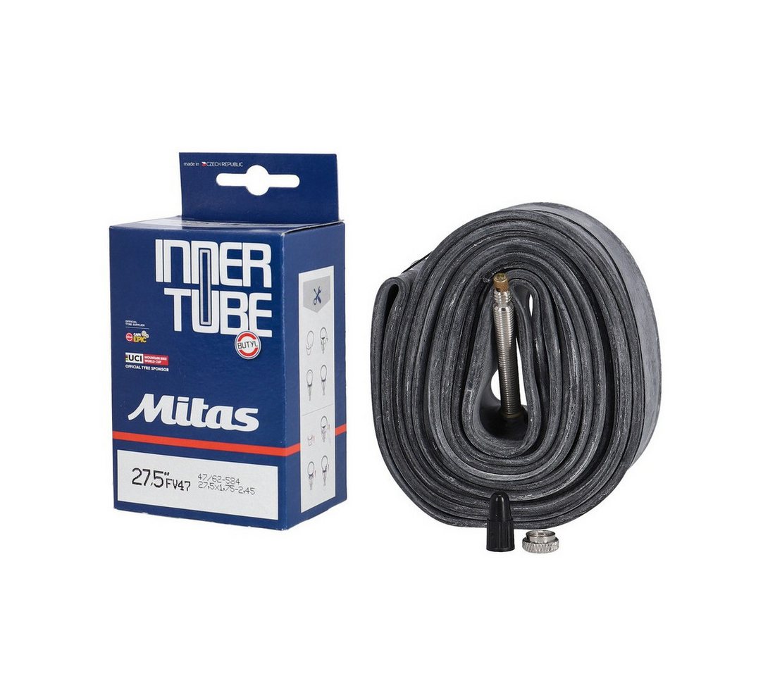 Mitas Fahrradschlauch 27.5" Schlauch, 47/62-584/597, SV 47mm Mitas Fahrradschlauch 27.5" Schlauch, 47/62-584/597, SV 47mm von Mitas