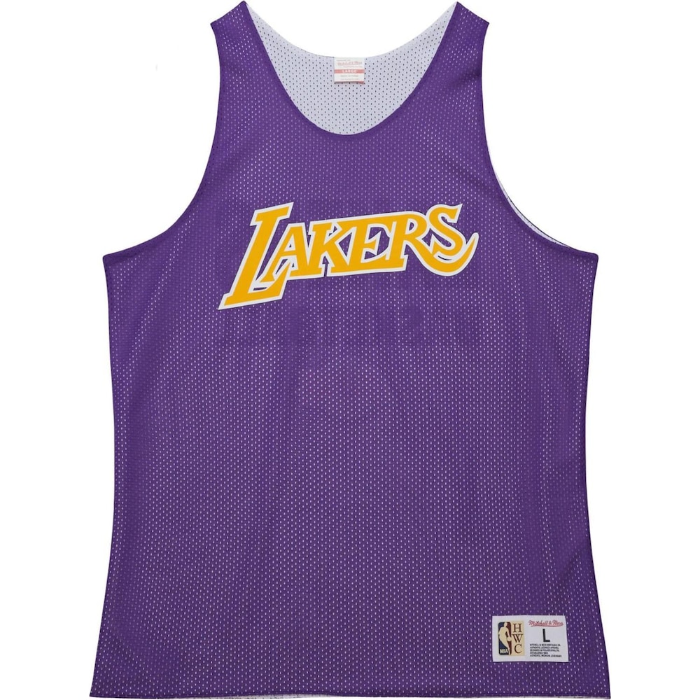 Mitchell & Ness, Herren, Sportshirt, M&N REVERSIBLE Tank Top Jersey Los Angeles Lakers - L (L), Violett, L von Mitchell & Ness