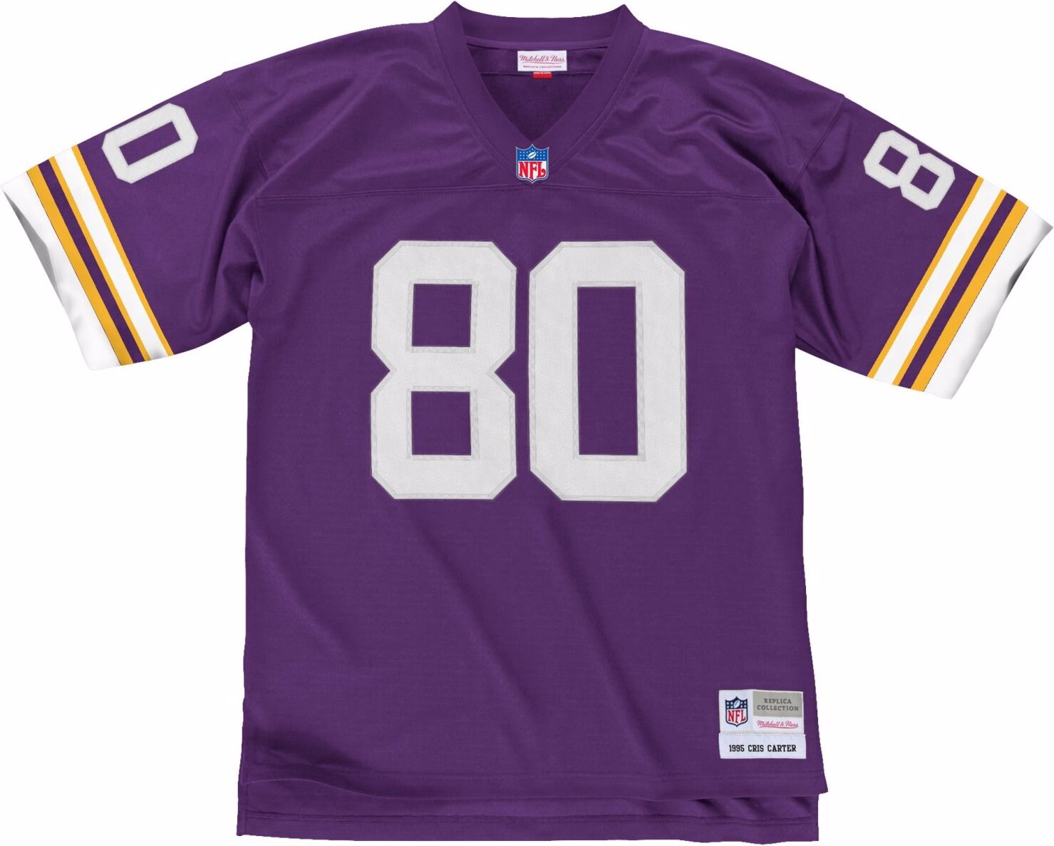 Mitchell & Ness, Herren, Sportshirt, NFL Legacy Jersey Minnesota Vikings 1995 Cris Carter (S), Violett, S von Mitchell & Ness