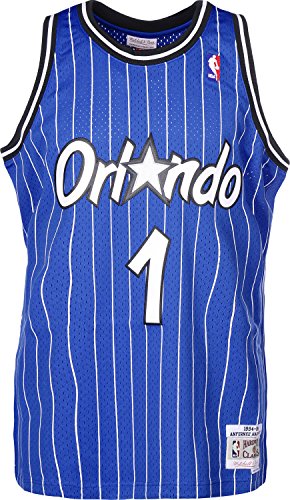 Mitchell & Ness Anfernee Hardaway #1 Orlando Magic 1994-95 Swingman NBA Trikot Blau, L von Mitchell & Ness