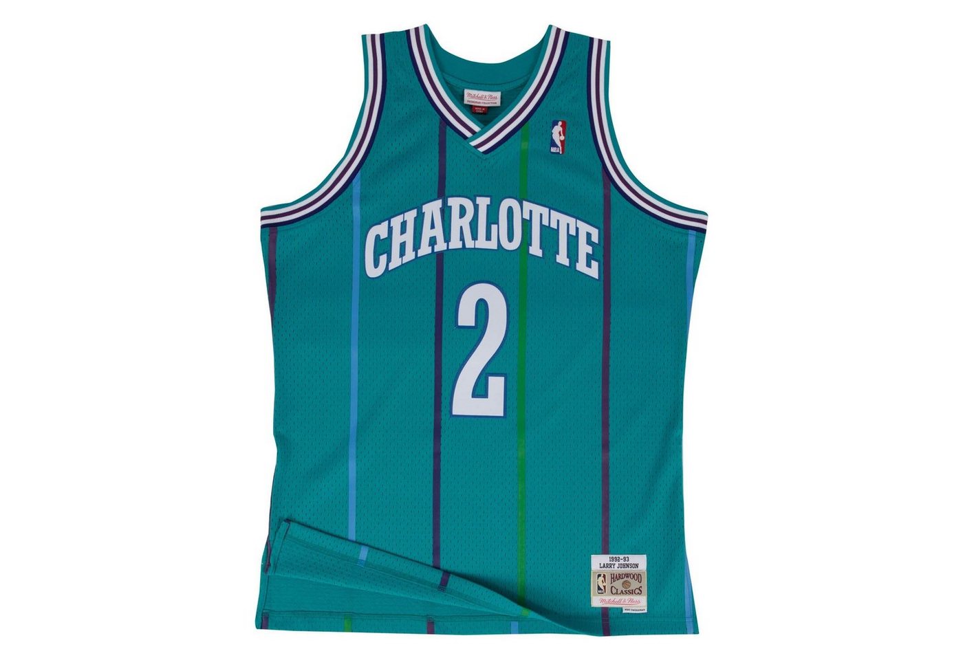 Mitchell & Ness Basketballtrikot Swingman Jersey Charlotte Hornets 9293 Larry John von Mitchell & Ness