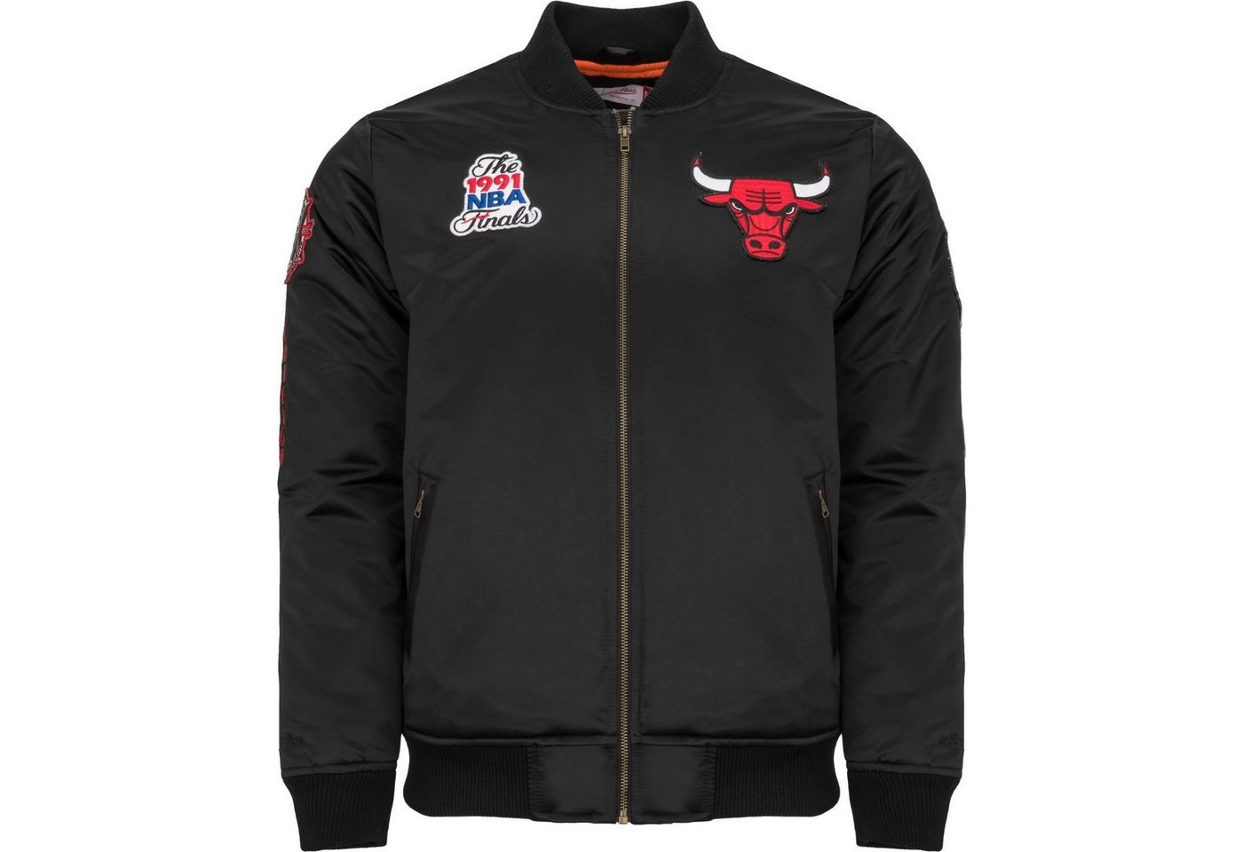 Mitchell & Ness Bomberjacke Satin PATCHES Chicago Bulls Mitchell & Ness Bomberjacke Satin PATCHES Chicago Bulls von Mitchell & Ness