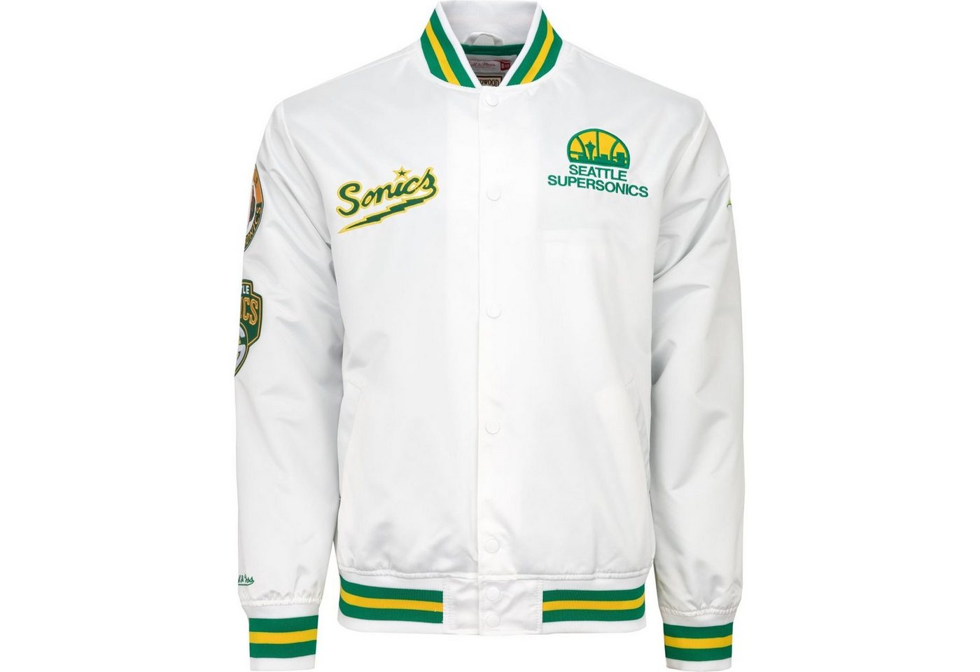 Mitchell & Ness Collegejacke City Collection Satin Seattle SuperSonics Mitchell & Ness Collegejacke City Collection Satin Seattle SuperSonics von Mitchell & Ness