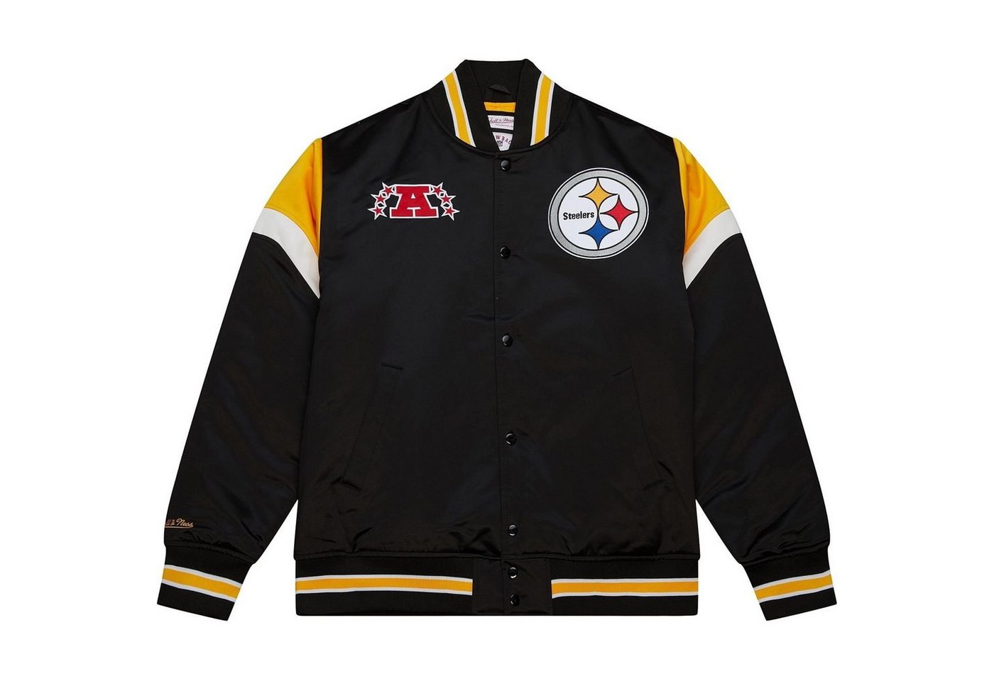 Mitchell & Ness Collegejacke Heavyweight Satin NFL Pittsburgh Steelers Mitchell & Ness Collegejacke Heavyweight Satin NFL Pittsburgh Steelers von Mitchell & Ness
