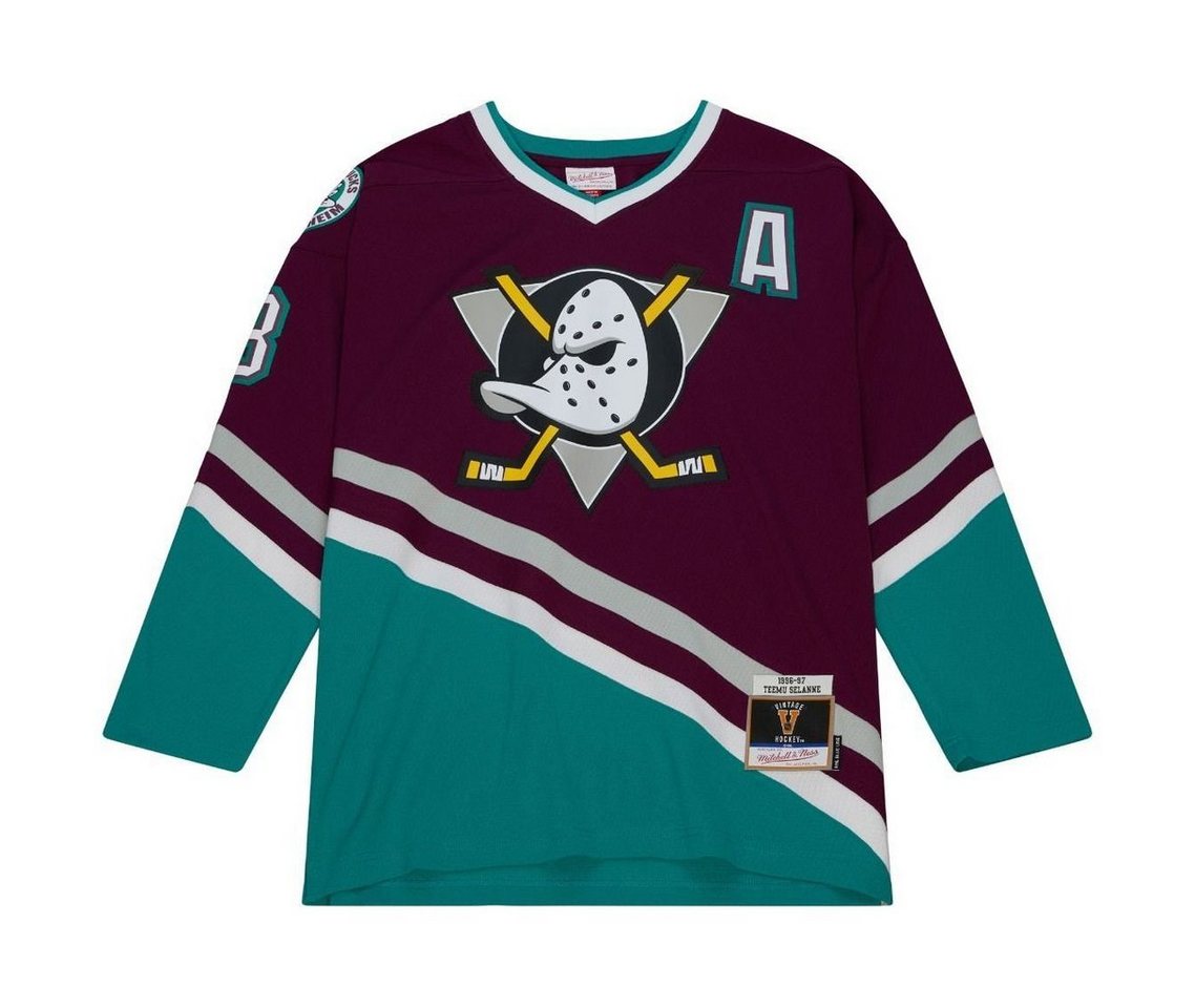 Mitchell & Ness Eishockeytrikot Line Teemu Selanne Anaheim Ducks 1996 Jersey Mitchell & Ness Eishockeytrikot Line Teemu Selanne Anaheim Ducks 1996 Jersey von Mitchell & Ness