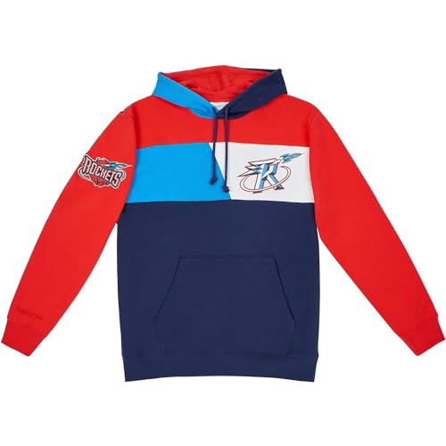 Mitchell & Ness Houston Rockets Color Blocked NBA Fleece Hoodie Mitchell & Ness Houston Rockets Color Blocked NBA Fleece Hoodie von Mitchell & Ness