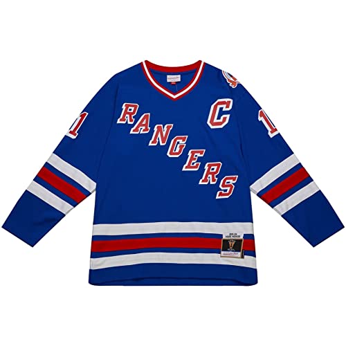 Mitchell & Ness M&N Blue Line Mark Messier New York Rangers Jersey - S von Mitchell & Ness