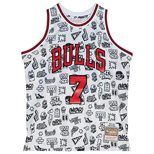 Mitchell & Ness M&N Doodle Swingman Mesh Jersey Chicago Bulls - M von Mitchell & Ness