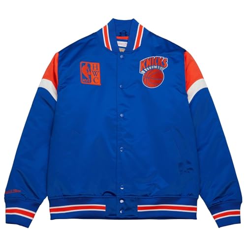 Mitchell & Ness M&N Heavyweight Satin Jacke NBA New York Knicks - M von Mitchell & Ness