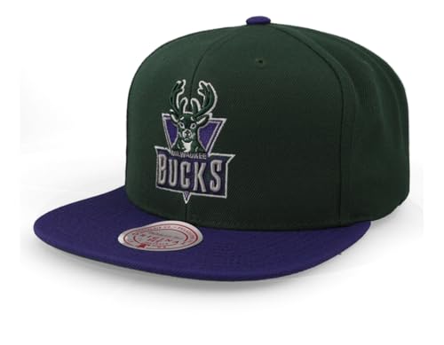 Mitchell & Ness Milwaukee Bucks Team Two Tone Hardwood Classics Snapback Cap Mitchell & Ness Milwaukee Bucks Team Two Tone Hardwood Classics Snapback Cap von Mitchell & Ness
