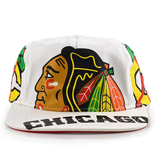 Mitchell & Ness NHL In Your Face Deadstock Cap Chicago Blackhawks White von Mitchell & Ness