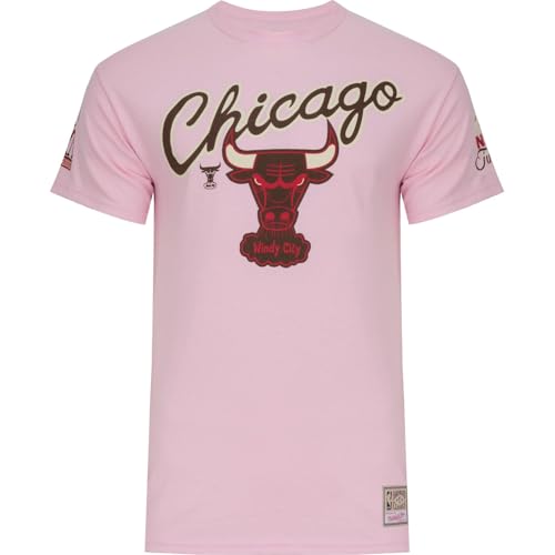 Mitchell & Ness Shirt - Sugar Chicago Bulls pink - L von Mitchell & Ness